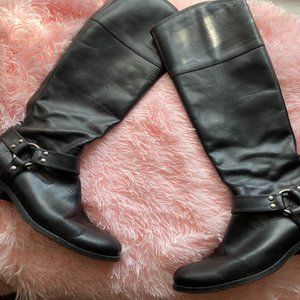 Black Frye Tall  Harness Boots Size 7.5--